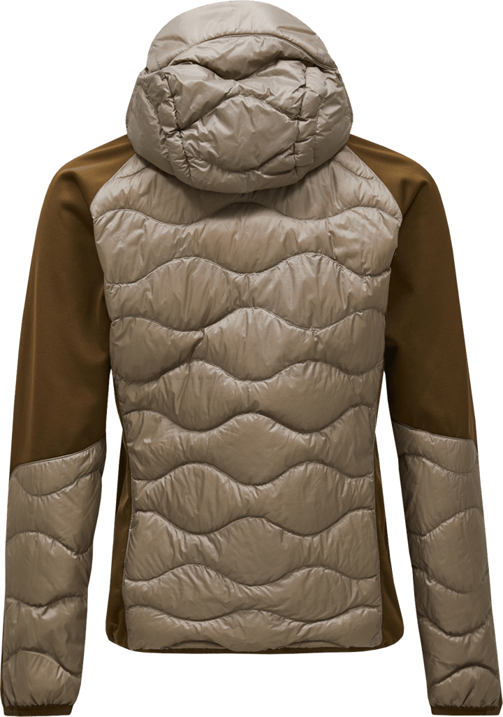 Peak Performance Men's Helium Down Hybrid Hood Avid Beige/Meadow Moss Peak Performance