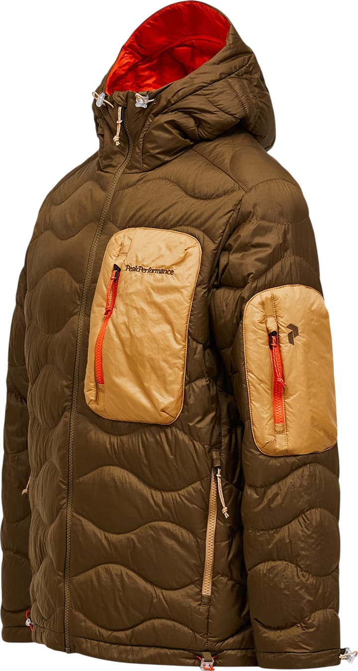 Peak Performance M Helium Utility Down Hood Meadow Moss/sierra Sand/ Peak Performance