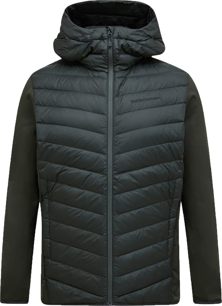 Peak Performance Men's Frost Down Hybrid Hood Olive Extreme Peak Performance
