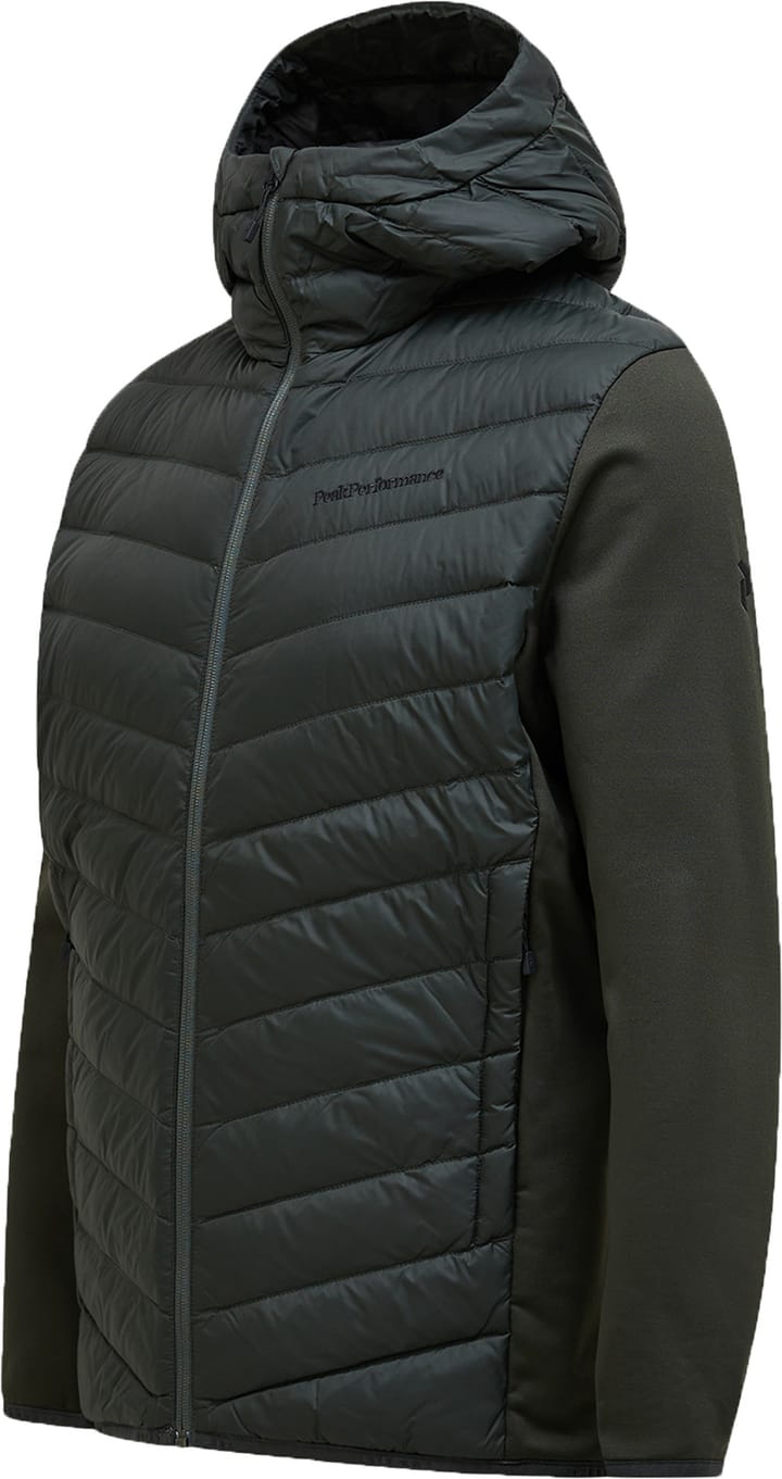 Peak Performance Men's Frost Down Hybrid Hood Olive Extreme Peak Performance