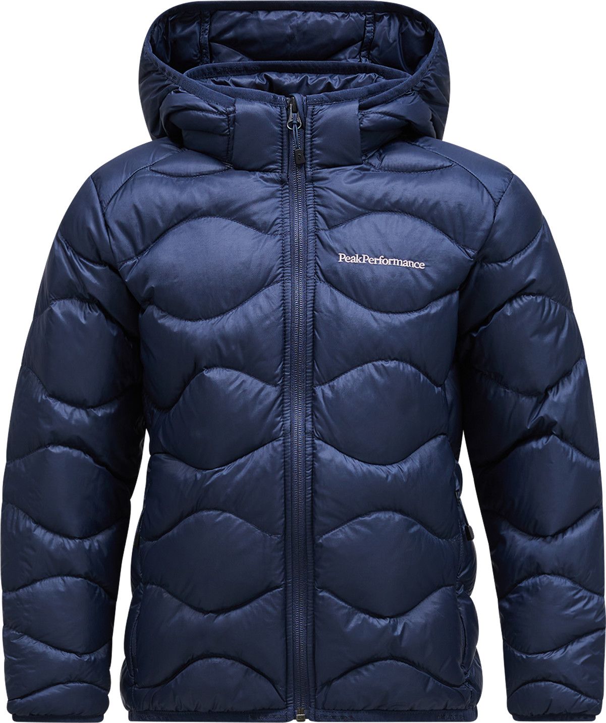 Peak Performance Juniors' Helium Down Hood Jacket Blue Shadow