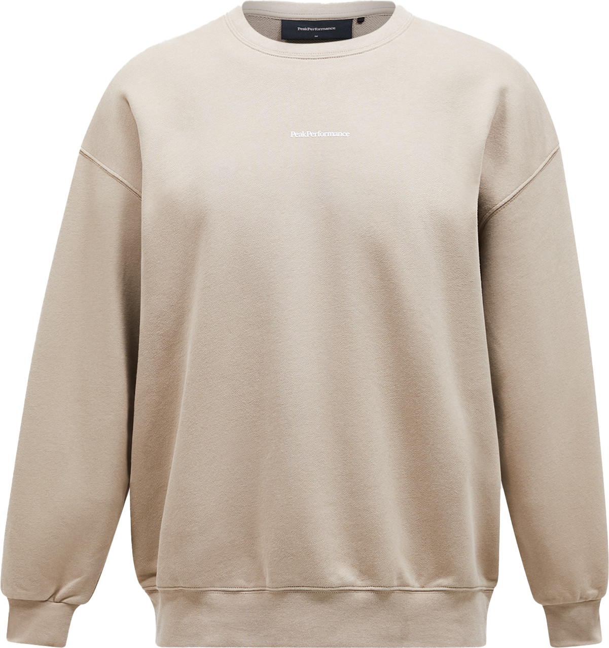 Peak Performance Men's Original Terry Crew Avid Beige Långärmade vardagströjor M