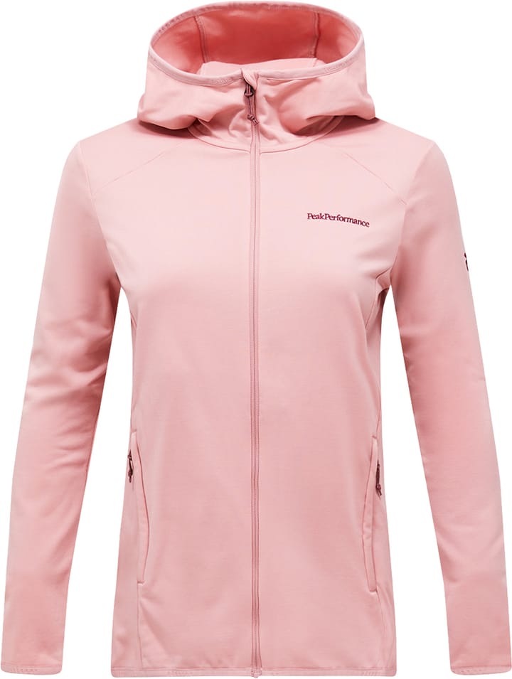 Peak Performance Women's Light Zip Hood Warm Blush Peak Performance