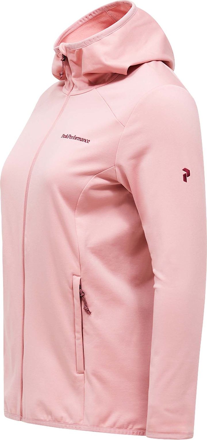 Peak Performance Women's Light Zip Hood Warm Blush Peak Performance