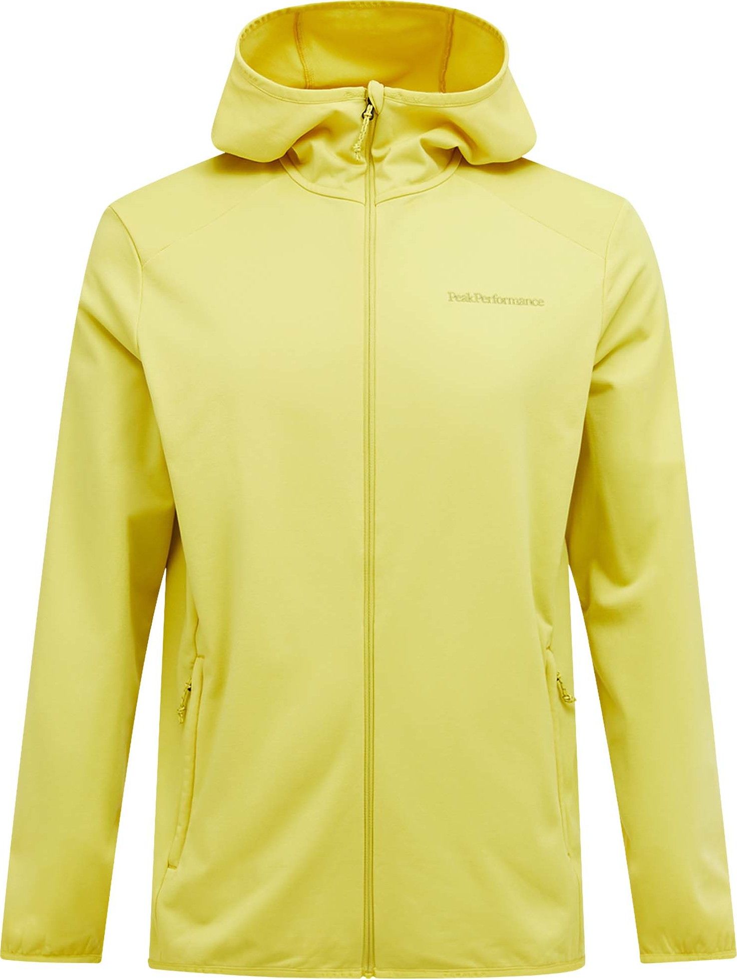 Peak Performance Men's Light Zip Hood Canary Lime