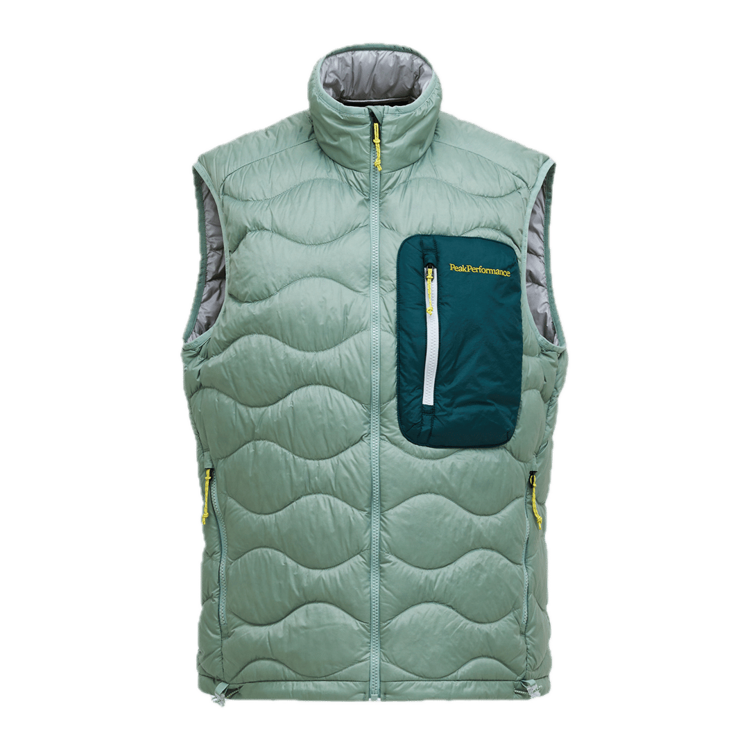 Peak Performance M Helium Utility Down Vest Green Valley