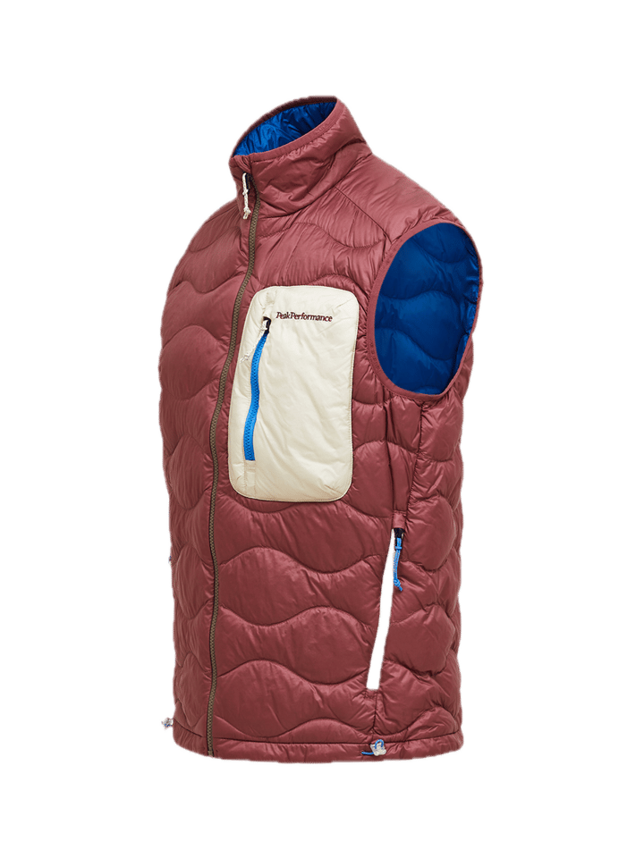 Peak Performance M Helium Utility Down Vest Wild Rouge Peak Performance
