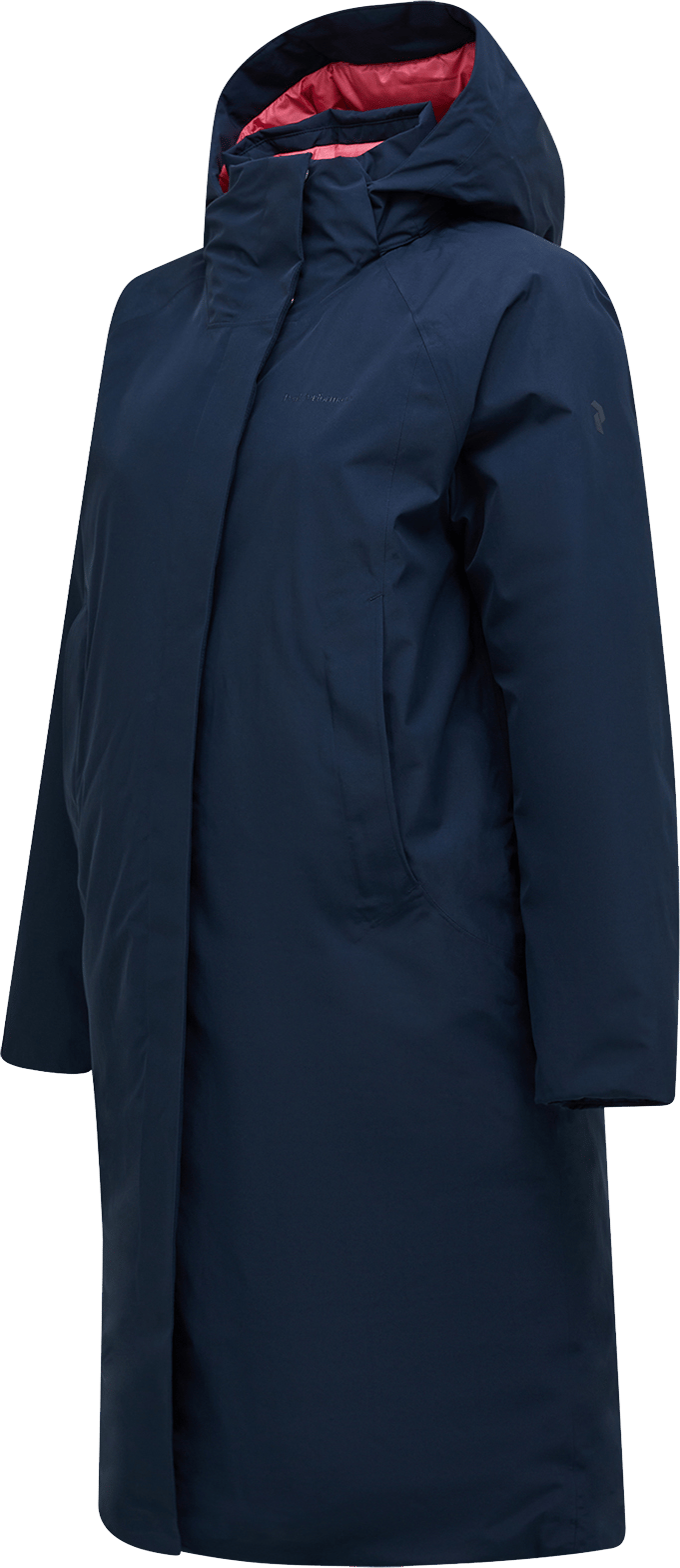 Peak Performance Women's Treeline HIPE 2L Down Shell Parka Blue Shadow/frosted Blossom/ Peak Performance