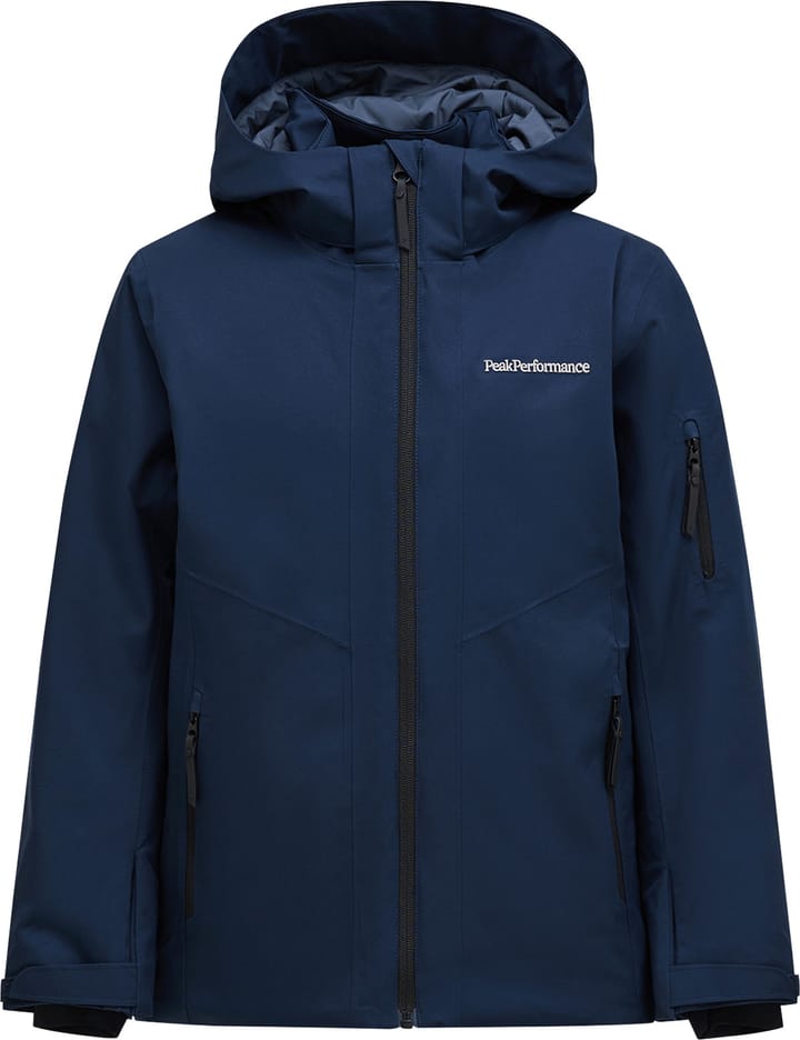 Peak Performance Junior Maroon Insulated Jacket Blue Shadow Peak Performance