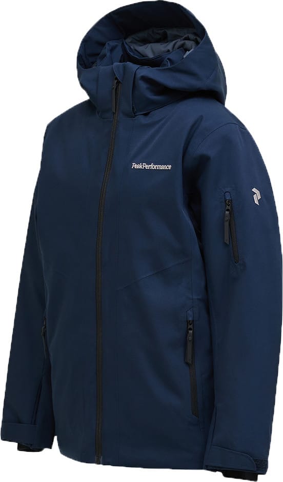 Peak Performance Junior Maroon Insulated Jacket Blue Shadow Peak Performance