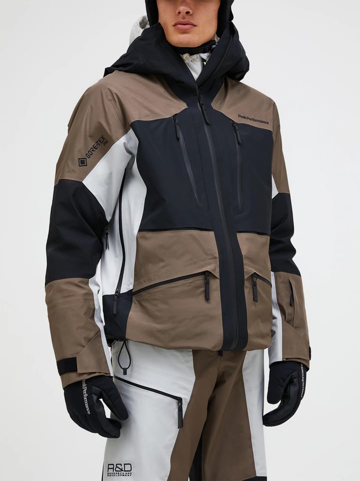 Peak Performance M Vertical Gore-Tex Pro Jacket Offblack/terrain Tan/ Peak Performance