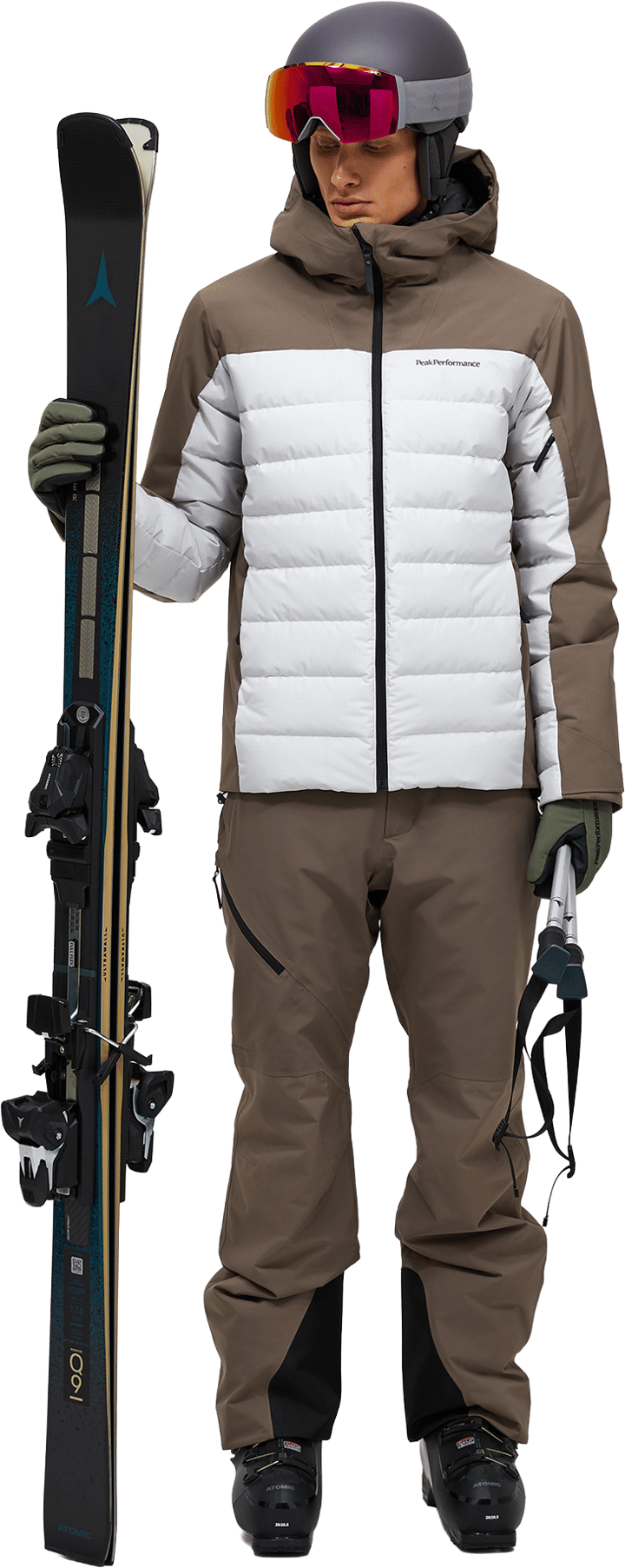 Peak Performance Men´s  Shred Down Jacket Terrain Tan/antarctica/ Peak Performance