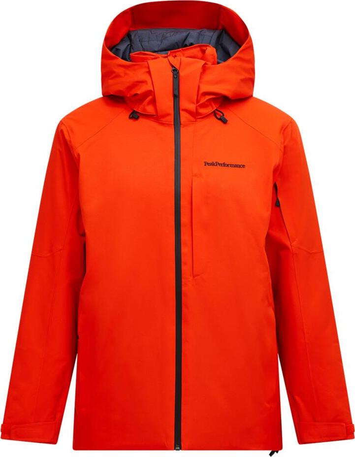 Peak Performance Men's Maroon Insulated Jacket Solar Burst