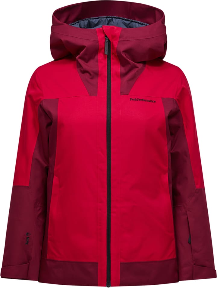 Peak Performance Women's Rider Tech Insulated Jacket Vertical Zenith/tech Burgundy/ Peak Performance