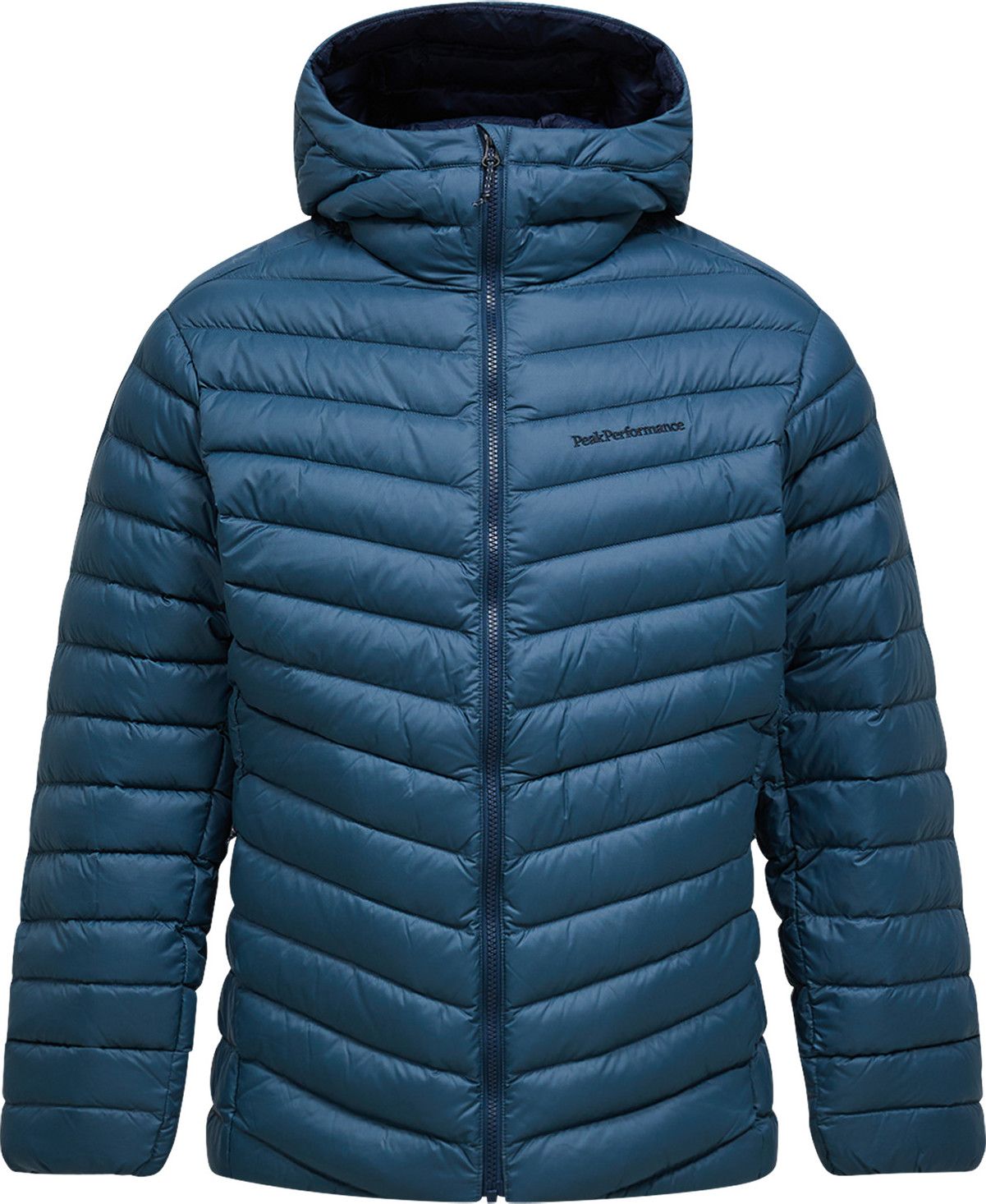 Peak Performance Men's Frost Down Hood Jacket Blue Shadow