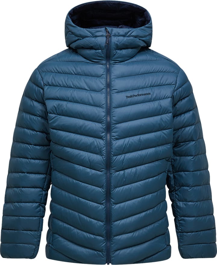 Peak Performance Men's Frost Down Hood Jacket Blue Shadow Peak Performance