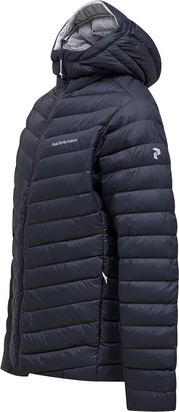 Peak Performance Men's Frost Down Hood Jacket Motion Grey/antarctica/ Peak Performance