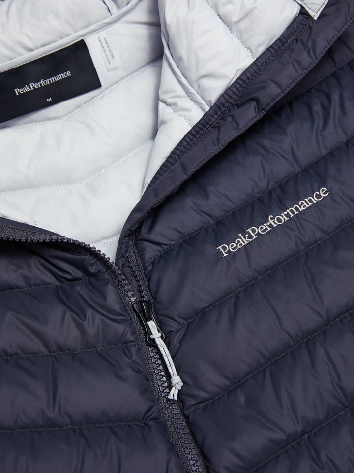 Peak Performance Men's Frost Down Hood Jacket Motion Grey/antarctica/ Peak Performance
