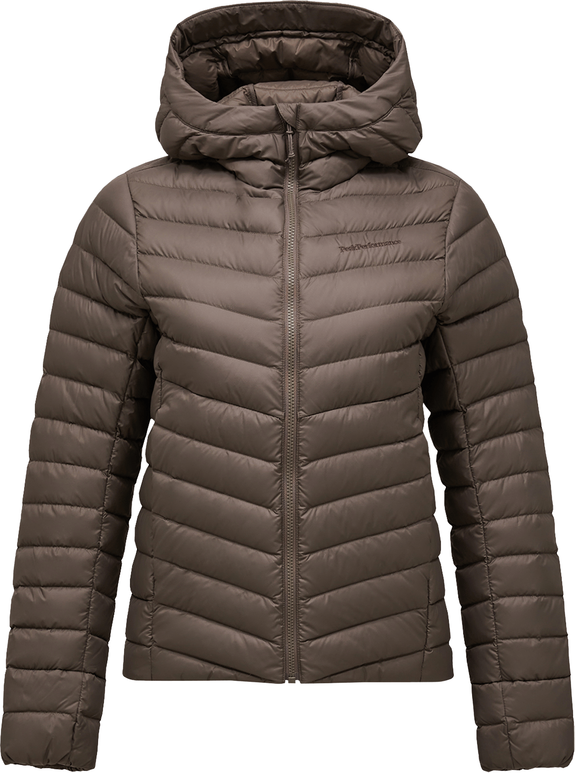 Peak Performance Women's Frost Down Hood Jacket Terrain Tan