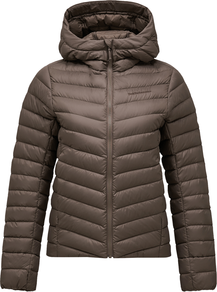 Peak Performance Women's Frost Down Hood Jacket Terrain Tan Peak Performance