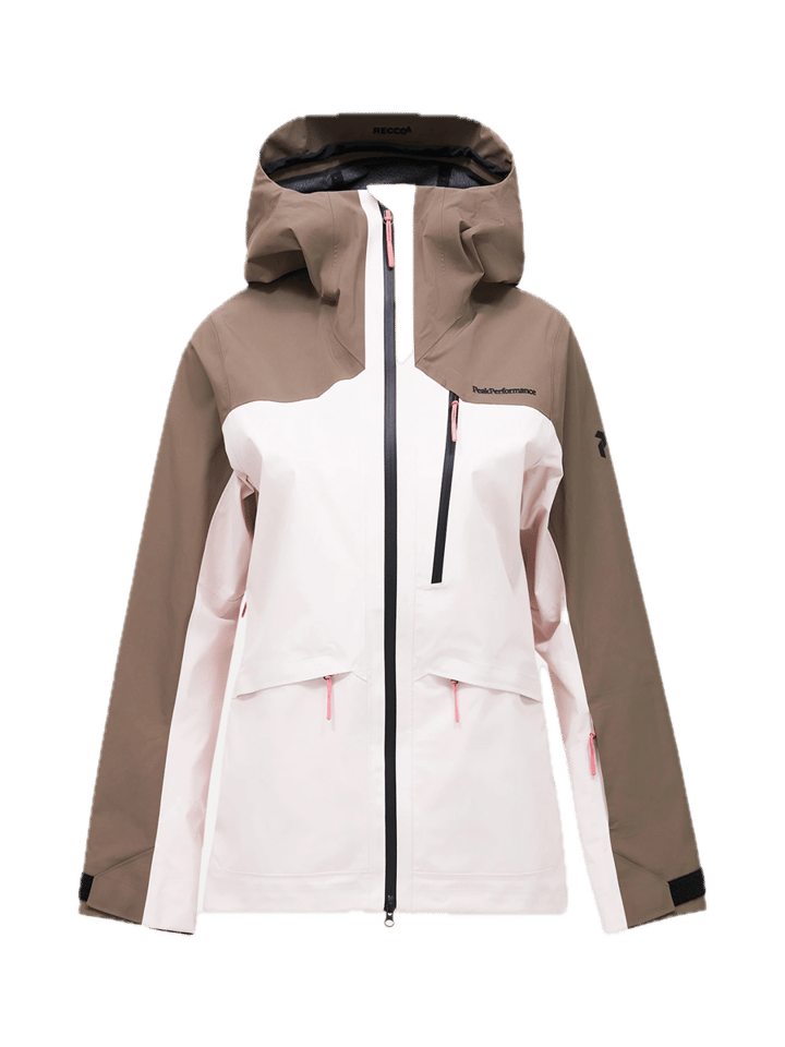 Peak Performance W Vertec 3l Jacket Frosted Blossom/terrain Tan/ Peak Performance