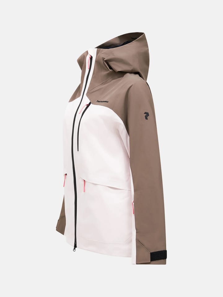 Peak Performance W Vertec 3l Jacket Frosted Blossom/terrain Tan/ Peak Performance
