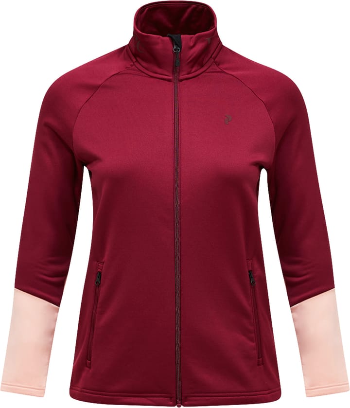 Peak Performance Women's Rider Essentials Zip Jacket Vertical Zenith/peach Fuzz/ Peak Performance