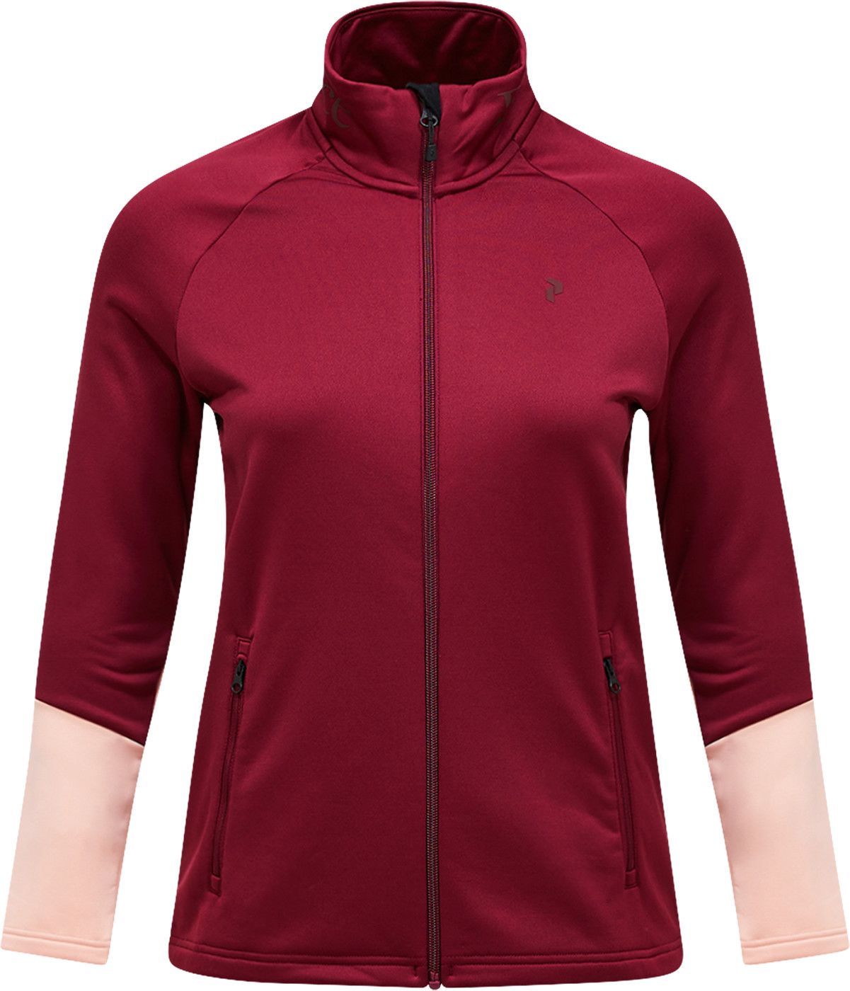 Peak Performance Women's Rider Essentials Zip Jacket Vertical Zenith/peach Fuzz/