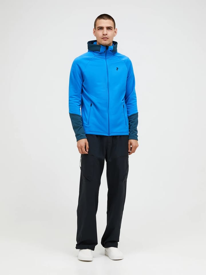 Peak Performance Men's Rider Essentials Zip Hood Azure Ascent/mountain Lake Peak Performance