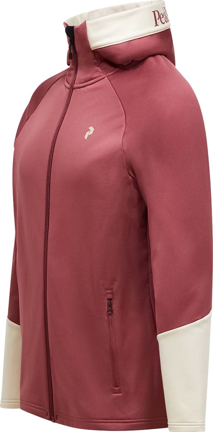 Peak Performance Men's Rider Essentials Zip Hood Wild Rouge Peak Performance