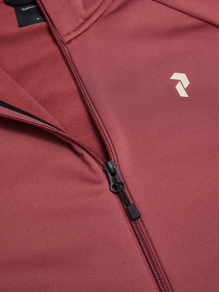 Peak Performance Men's Rider Essentials Zip Hood Wild Rouge Peak Performance