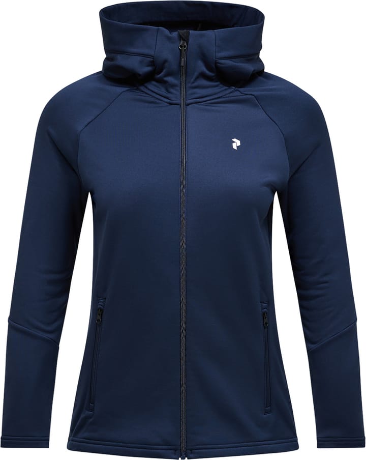 Peak Performance Women's Rider Essentials Zip Hood Blue Shadow/Blue Shadow Peak Performance