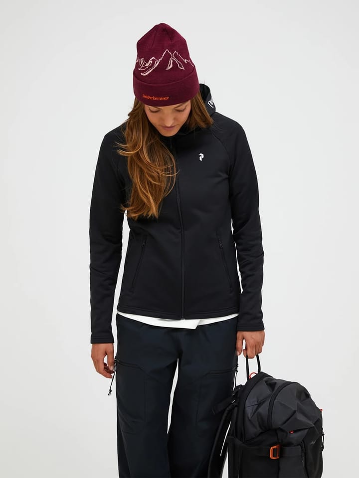 Peak Performance Women's Rider Essentials Zip Hood Black Peak Performance