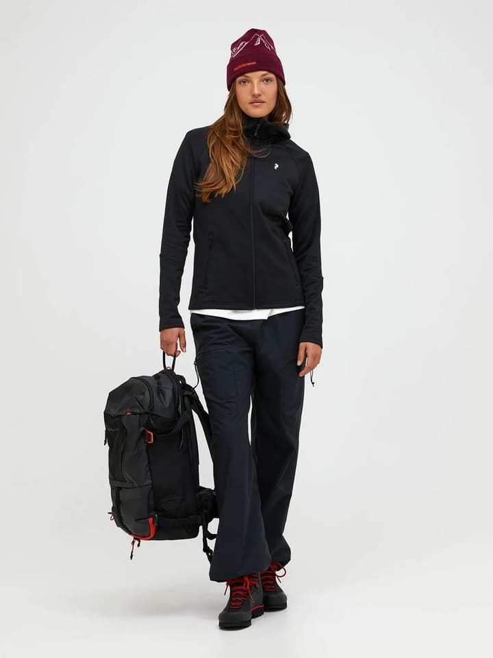 Peak Performance Women's Rider Essentials Zip Hood Black Peak Performance