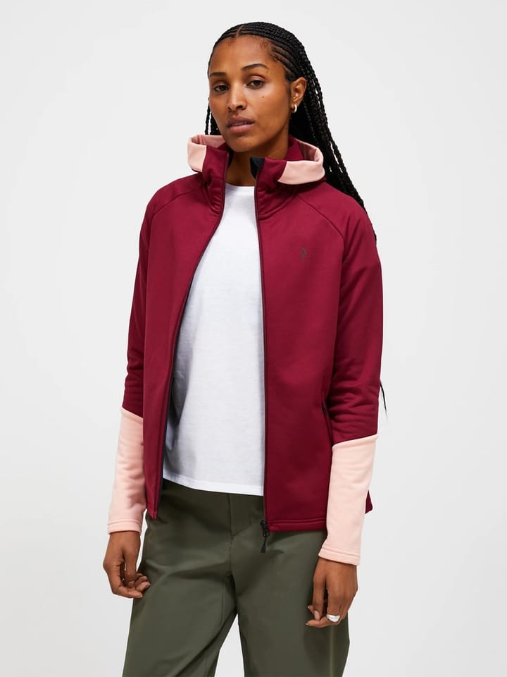 Peak Performance Women's Rider Essentials Zip Hood Vertical Zenith/peach Fuzz Peak Performance