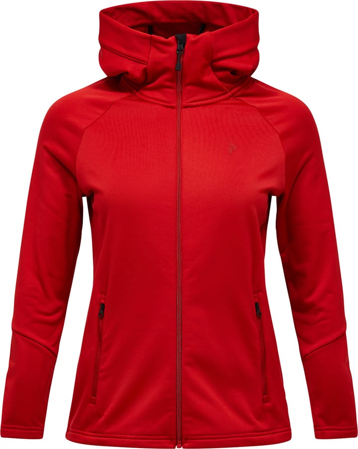 Peak Performance Women's Rider Essentials Zip Hood Red Pompeian Peak Performance