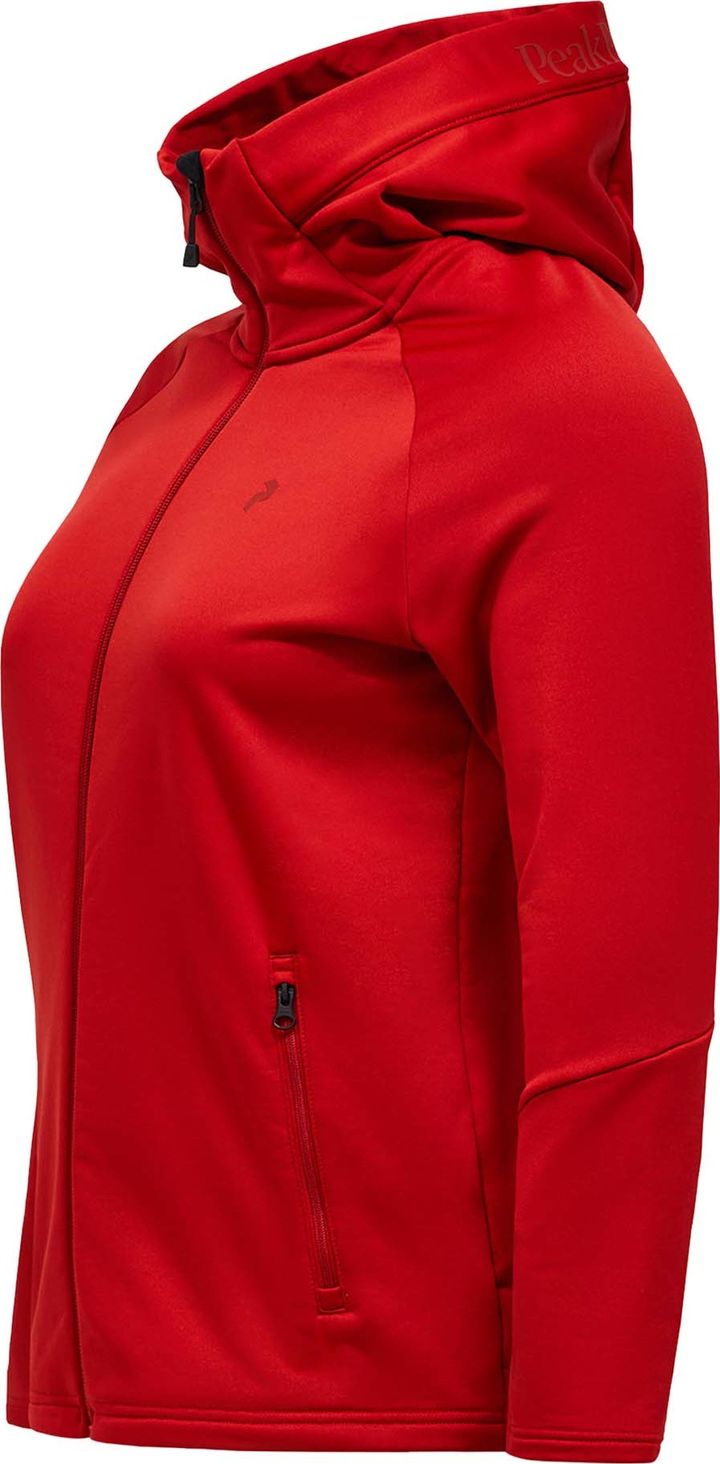 Peak Performance Women's Rider Essentials Zip Hood Red Pompeian Peak Performance