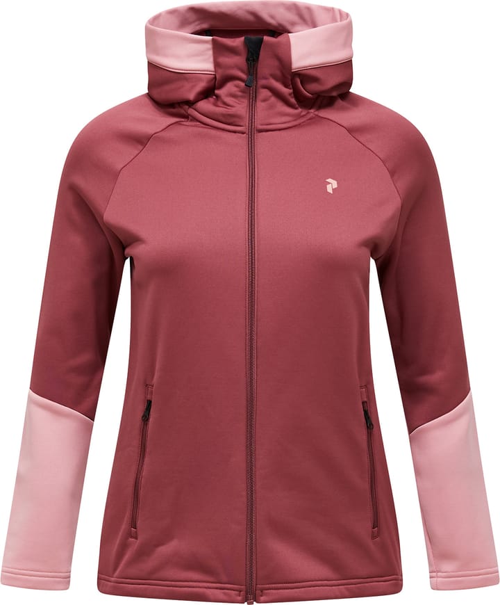 Peak Performance Women's Rider Essentials Zip Hood Wild Rouge Peak Performance