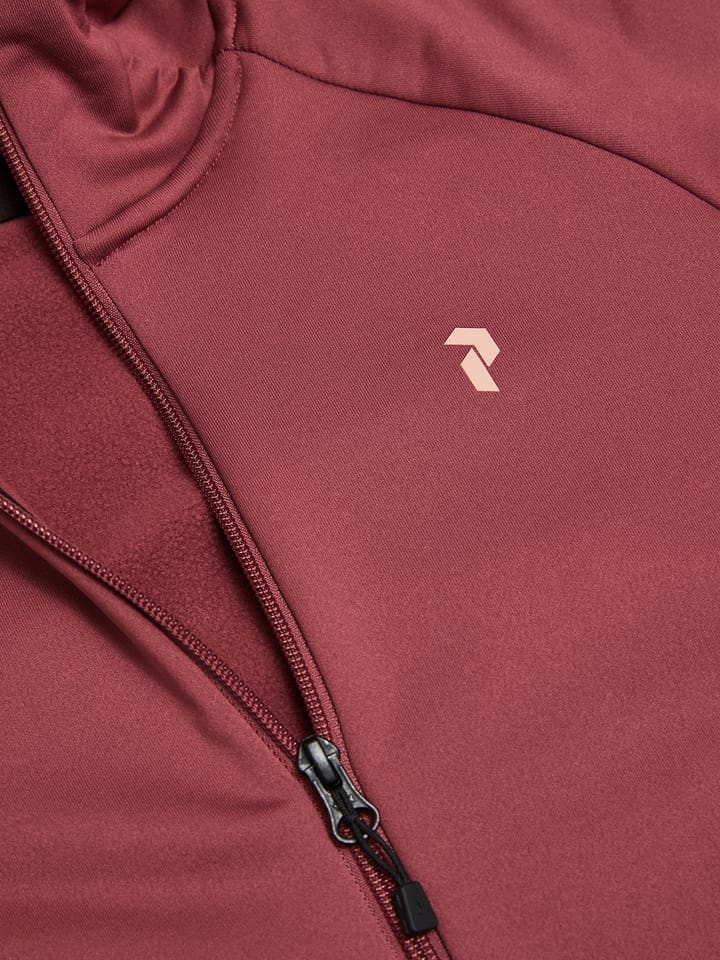 Peak Performance Women's Rider Essentials Zip Hood Wild Rouge Peak Performance
