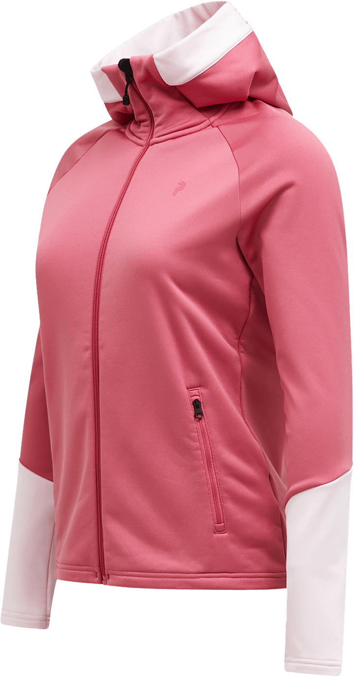 Peak Performance Women's Rider Essentials Zip Hood Mountain Blush/Frosted Blossom Peak Performance