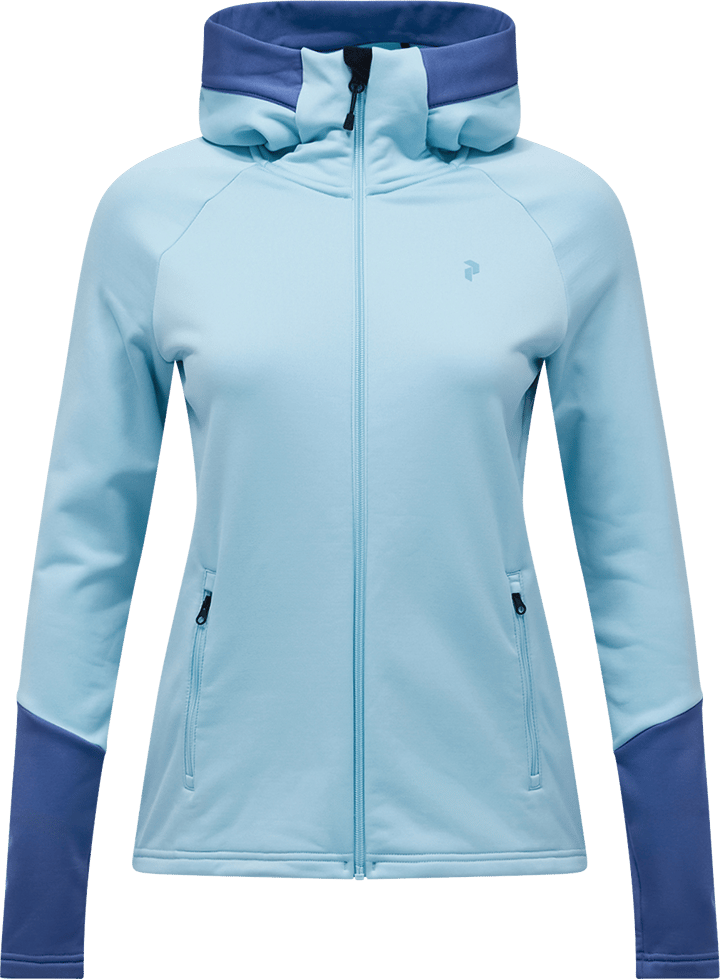 Peak Performance Women's Rider Essentials Zip Hood Snowmelt/Summit Sky Peak Performance
