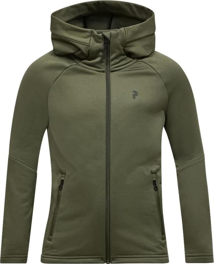 Peak Performance Junior's Rider Essentials Zip Jacket Pine Needle/pine Needle/ Peak Performance