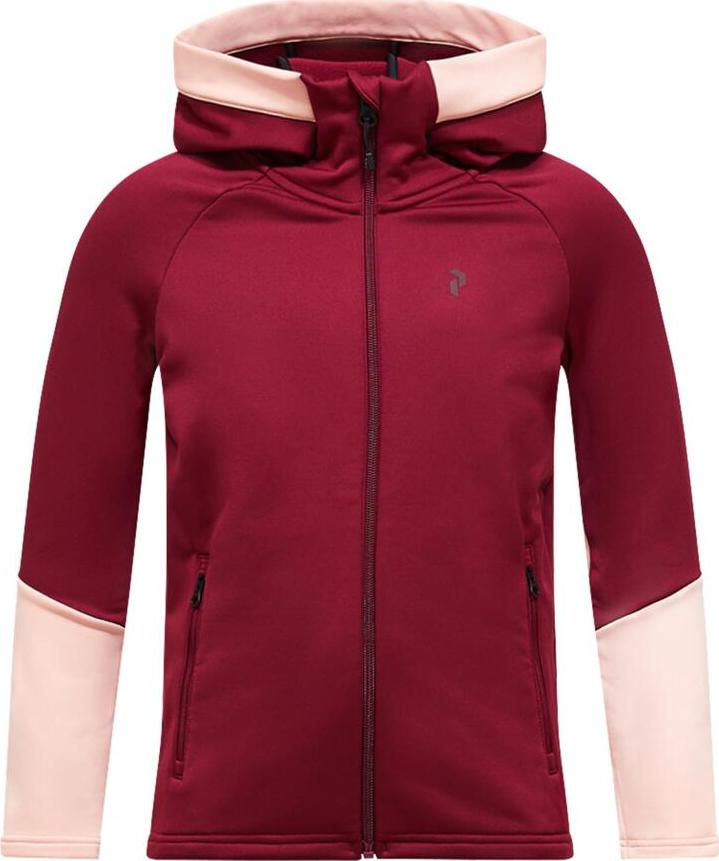 Peak Performance Junior's Rider Essentials Zip Jacket Vertical Zenith/Peach Fuzz
