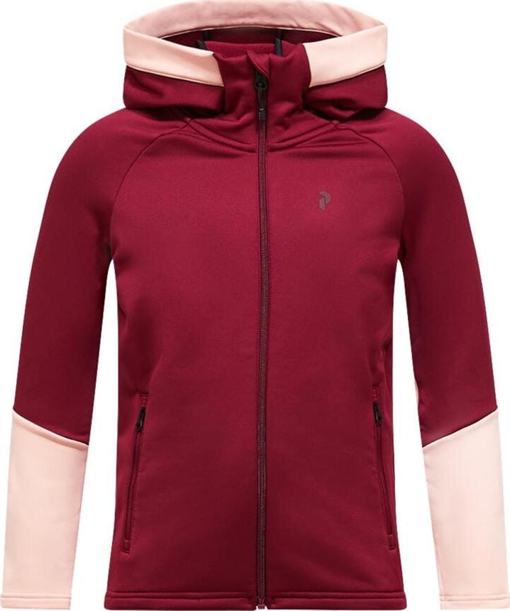 Peak Performance Junior's Rider Essentials Zip Jacket Vertical Zenith/peach Fuzz/