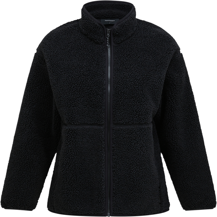 Peak Performance Women's Solid Pile Jacket Black Peak Performance