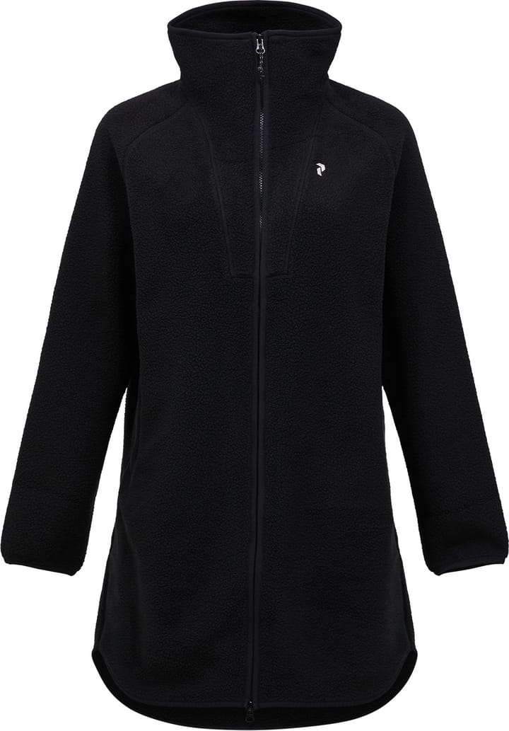 Peak Performance Women's Naturerush Pile Long Full Zip Black Peak Performance