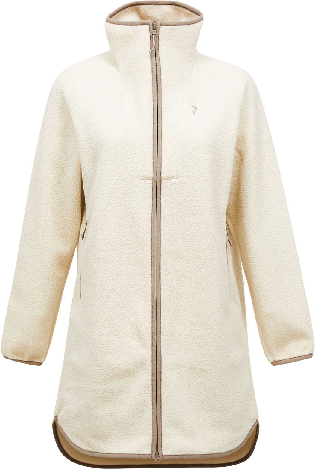 Peak Performance Women's Naturerush Pile Long Full Zip Sand Fog
