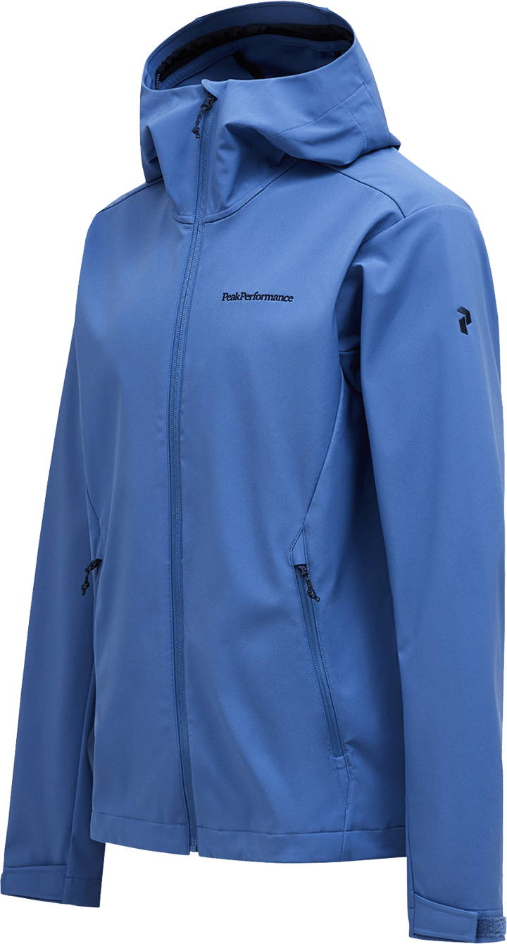 Peak Performance Men's Explore Softshell Hood Jacket Summit Sky Peak Performance