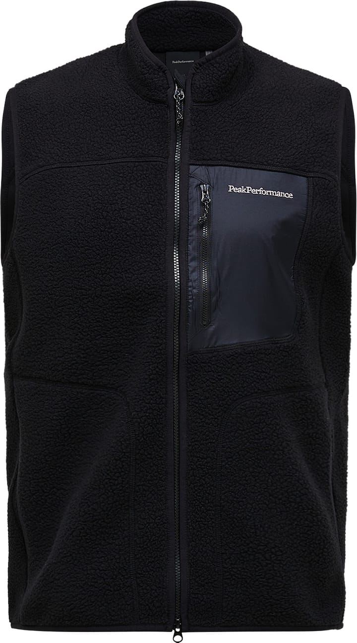 Peak Performance Men's Naturerush Pile Vest Black Peak Performance
