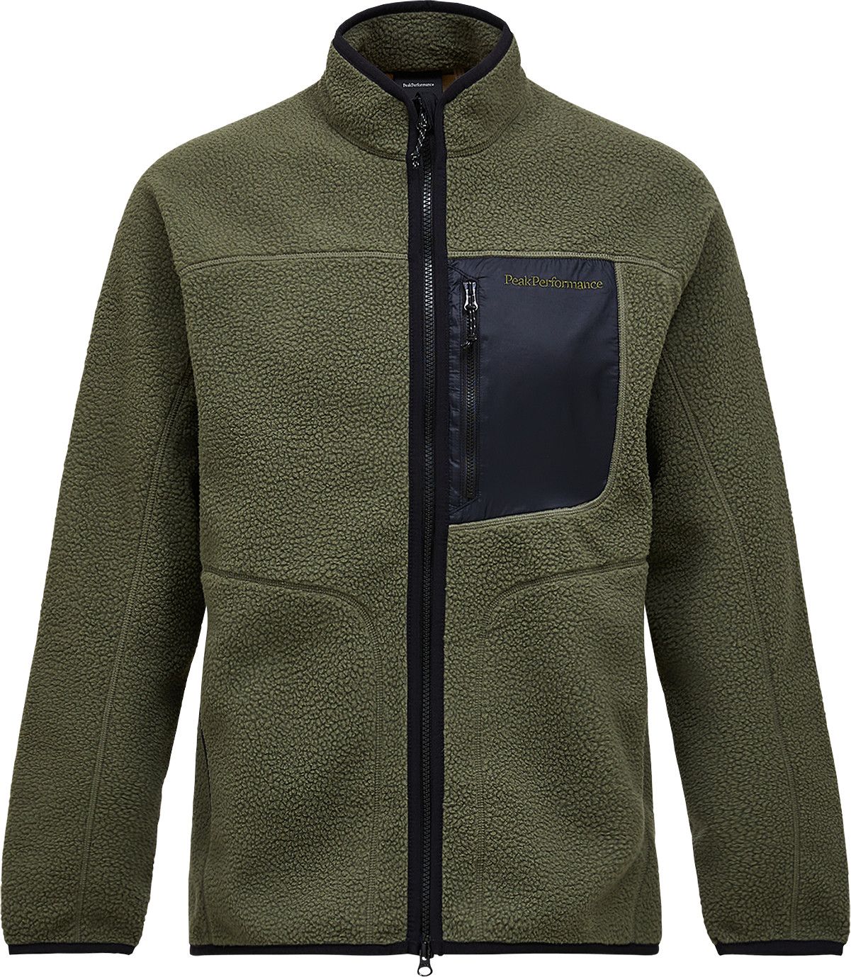 Peak Performance Men's Naturerush Pile Zip Jacket Pine Needle